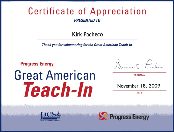 Air Ambulance Appreciation Certificate